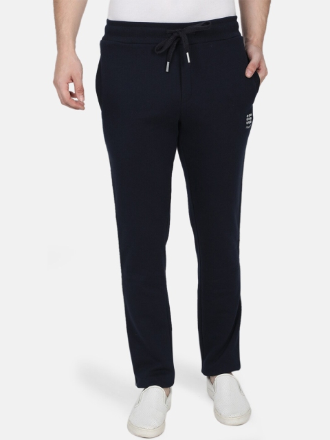 

rock.it Men Navy Blue Solid Slim-Fit Track Pants