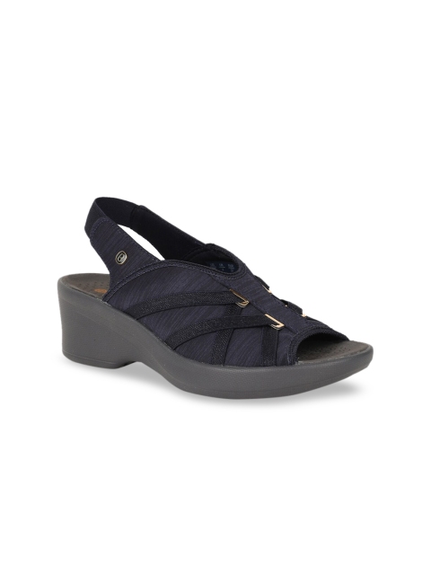 

Naturalizer Women Navy Blue Solid Block Heels