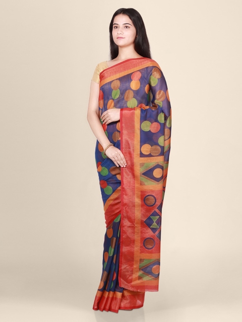 

CLAI WORLD Multicoloured Printed Brasso Saree, Multi