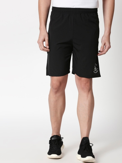 

Bewakoof Men Black Solid Regular Fit Regular Shorts