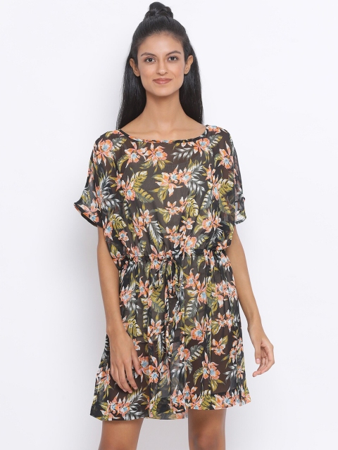 

Oxolloxo Women Green & Orange Printed Swimdress