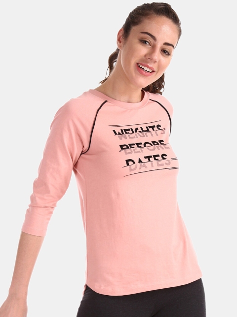 

Sugr Women Peach-Coloured Printed Top