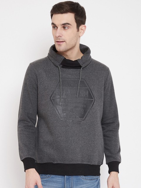 

NEVA Men Grey Printed Sweatshirt
