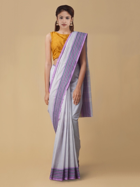 

Unnati Silks Blue Woven Design Pure Uppada Cotton Saree