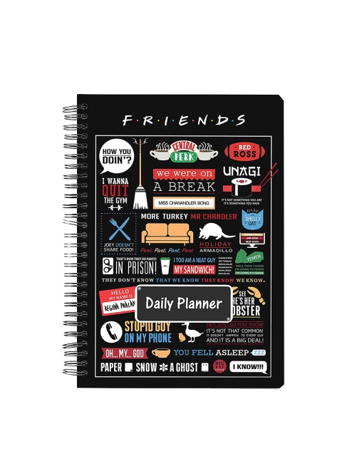 

MC SID RAZZ Black Friends TV Show Infographic Daily Planner Notebook