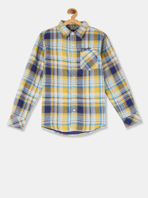 Cherokee Boys Multicoloured Regular Fit Checked Casual Shirt, Multi