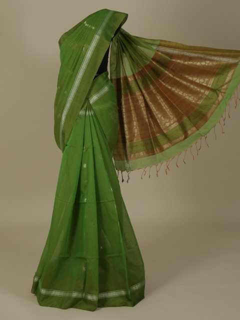 

Pothys Green Woven Design Silk Cotton Saree