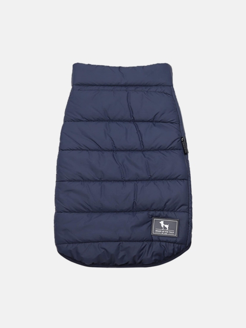 

Heads Up For Tails Navy Blue Wintersong Essentials Dog Jacket
