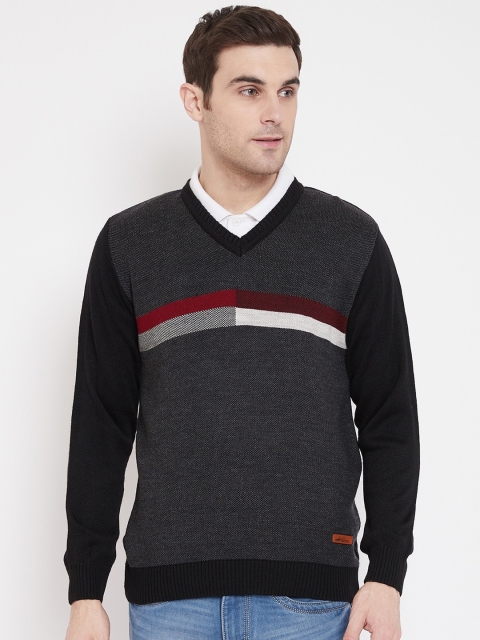 

NEVA Men Black Solid Pullover Sweater