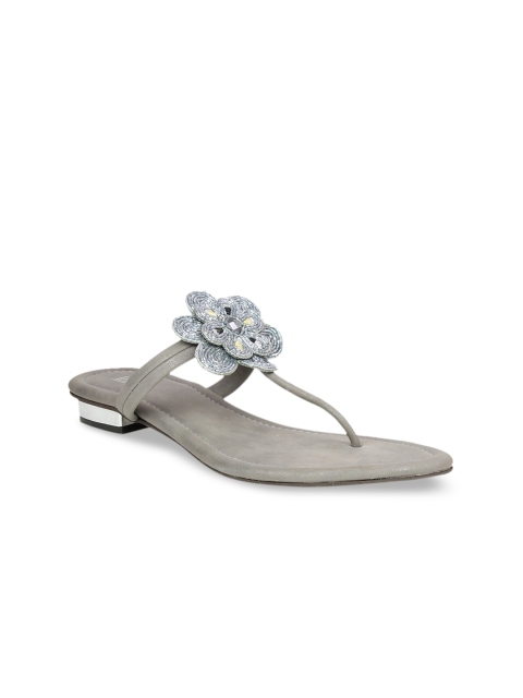 

Inc 5 Women Grey Embellished Block Heels