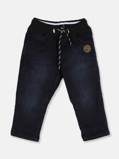 

Donuts Boys Navy Blue Regular Fit Mid-Rise Clean Look Jeans