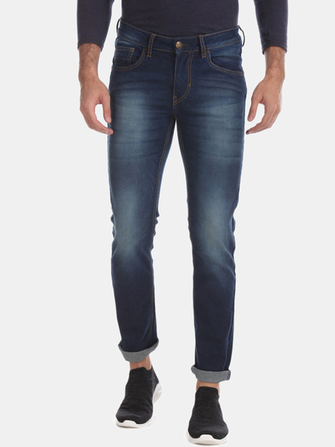 

Newport Men Navy Blue Skinny Fit Mid-Rise Clean Look Jeans