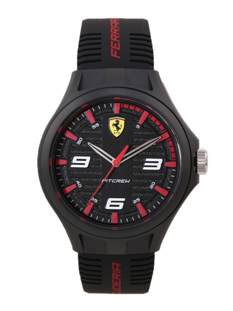 

SCUDERIA FERRARI Men Black Analogue Watch 0830778