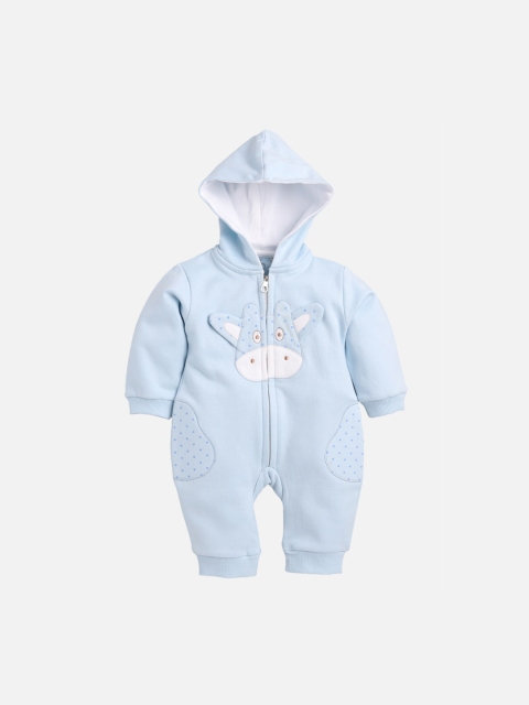 

BABY GO Boys Blue Appliqued Romper