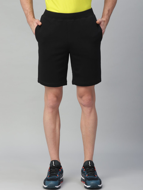 

ASICS Men Black Solid Slim Fit Sports Shorts