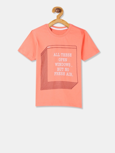 

Cherokee Boys Coral Printed Round Neck T-shirt