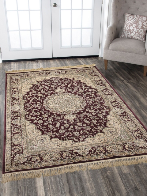 

OBSESSIONS Red & Beige Belluchi Anti-Skid Carpet