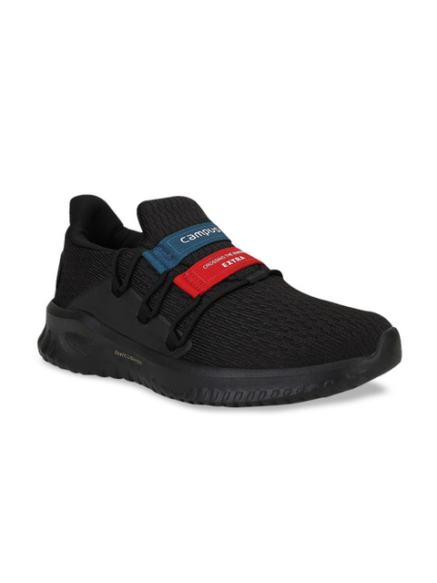 

Campus Men Black & Red Running Shoes