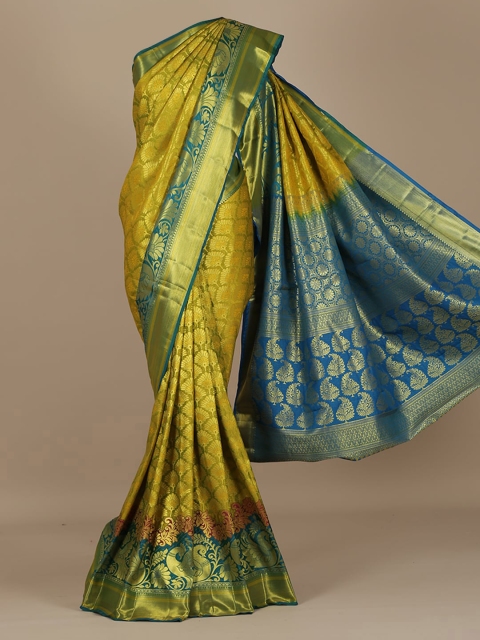 

Pothys Yellow Woven Design Art Silk Saree