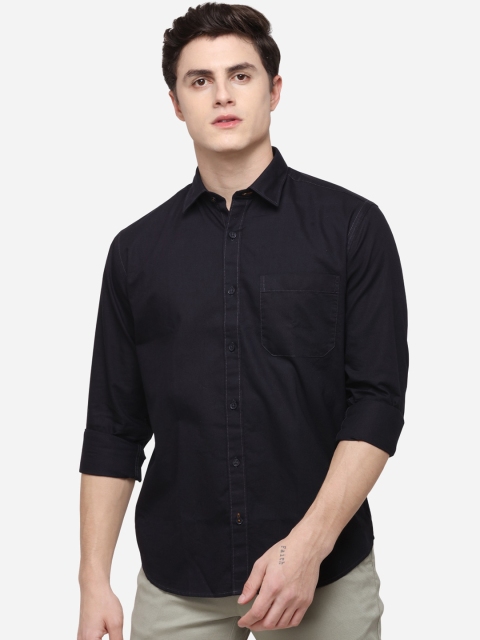 

Greenfibre Men Blue Regular Fit Solid Casual Shirt