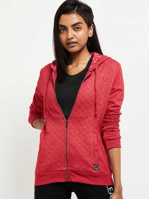 

max Women Pink Solid Bomber Jacket