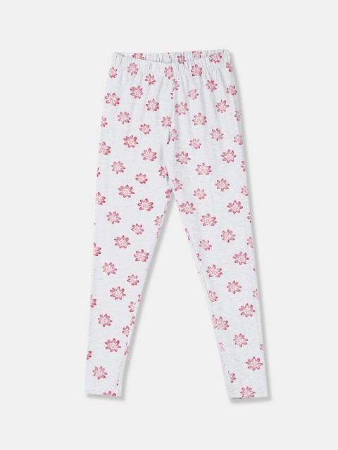

Cherokee Girls Grey & Red Printed Ankle-Length Leggings
