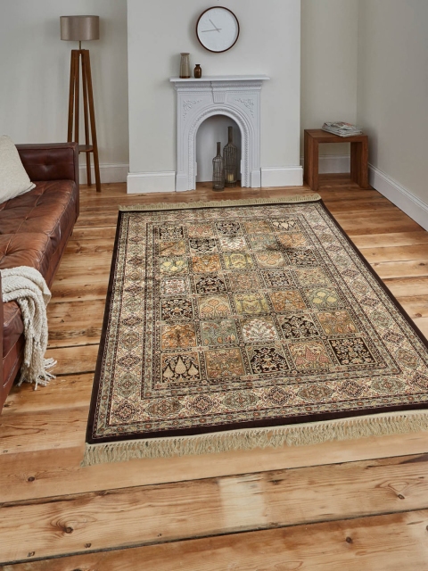 

OBSESSIONS Multicoloured Ethnic Motifs Anti-Skid Carpet, Multi