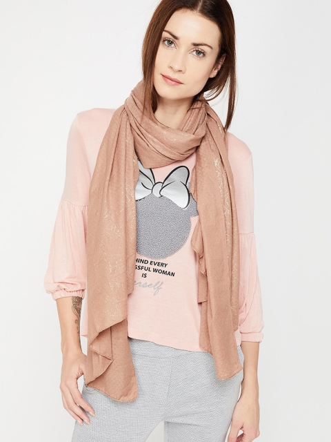 

Ginger by Lifestyle Women Beige & Gold Coloured Printed Stole