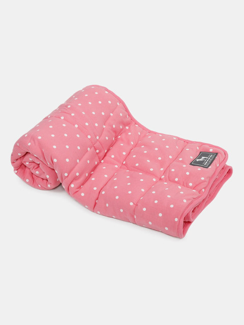 

Heads Up For Tails Pink & White Polka Dot Printed Sweet Dreams Large Dog Blanket