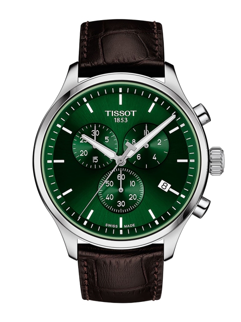 

TISSOT Men Green Analogue Chronograph Watch T1166171609100