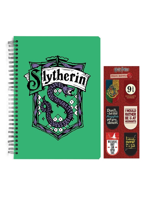 

MC SID RAZZ Green & Red Harry Potter Slytherin Notebook with Bookmark