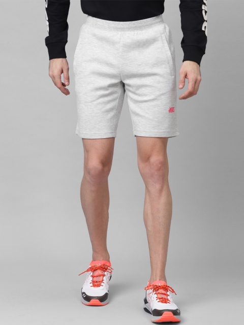 

ASICS Men Grey Solid Regular Fit Sports Shorts