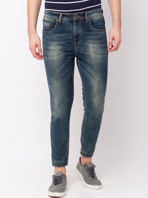 

Globus Men Blue Tapered Fit Mid-Rise Mildly Distressed Jeans