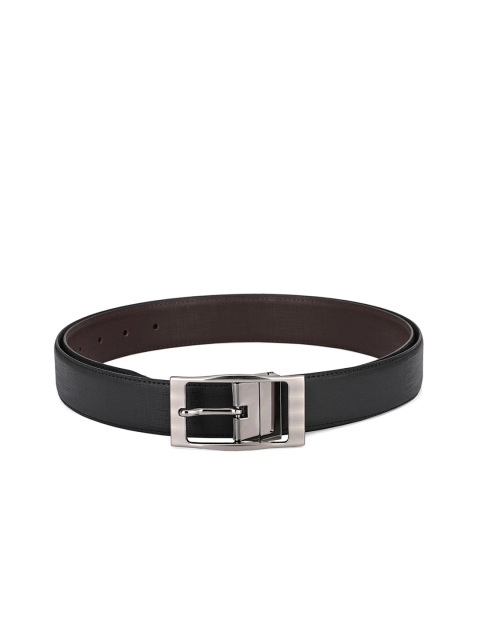 

Calvadoss Men Black & Brown Textured Reversible Belt