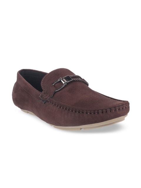 

Vardhra Men Brown Suede Loafers