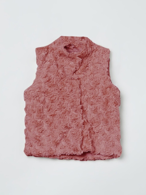 

max Girls Pink Self Design Tailored Jacket