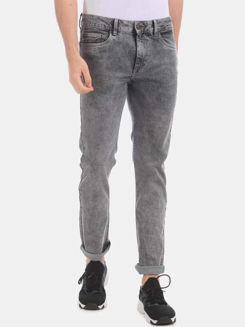 

Newport Men Grey Slim Fit Mid-Rise Clean Look Jeans
