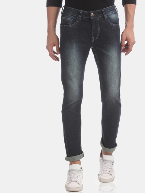 

Newport Men Navy Blue Slim Fit Mid-Rise Clean Look Jeans