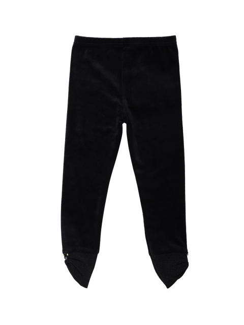 

Peek-A-Boo-Zoo Girls Black Solid Tights