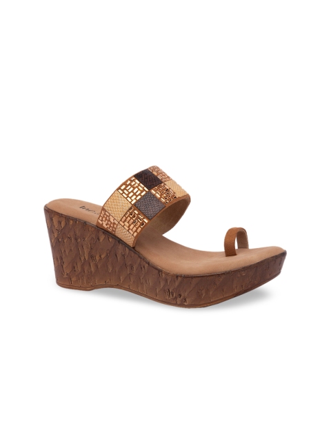

Inc 5 Women Tan Embellished Wedges
