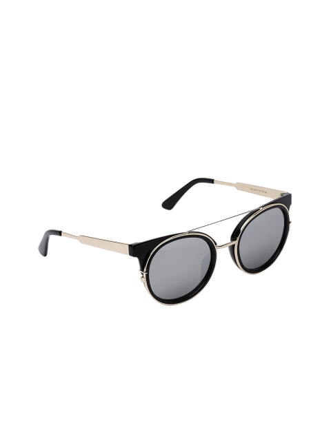 

MARC LOUIS Unisex UV Protected Lens Round Sunglasses ML4048C157SG, Black