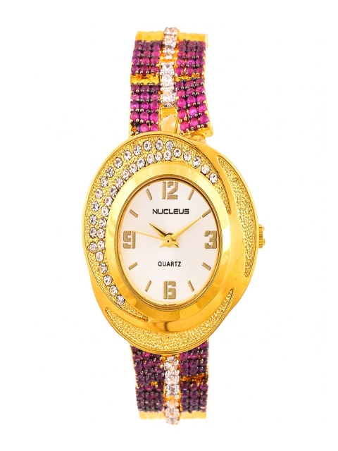 

Nucleus Women White & Gold-Toned Analogue Watch NTALGSRGJ