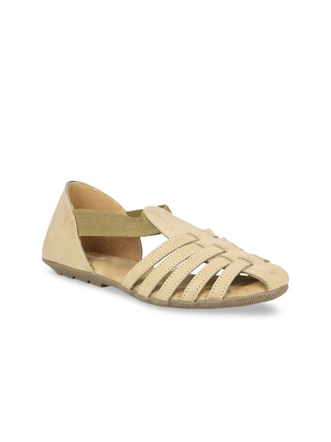 

Inc 5 Women Beige Solid Ballerinas