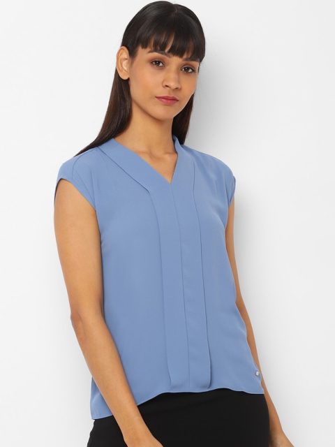 

Allen Solly Woman Women Blue Solid Top