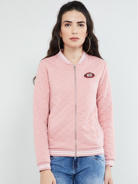 

max Women Pink Solid Sweatshirt