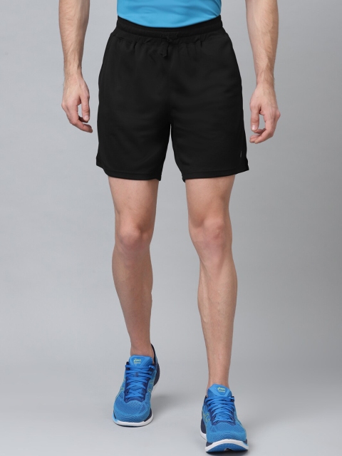 

ASICS Men Black Solid Regular Fit Sports Shorts