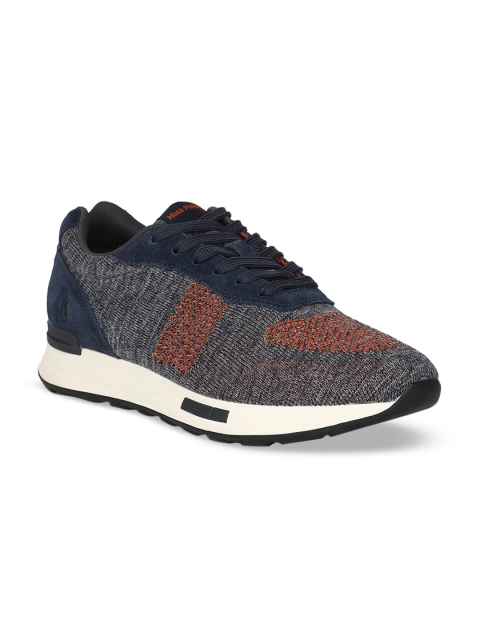 

Hush Puppies Men Blue Woven Design Sneakers