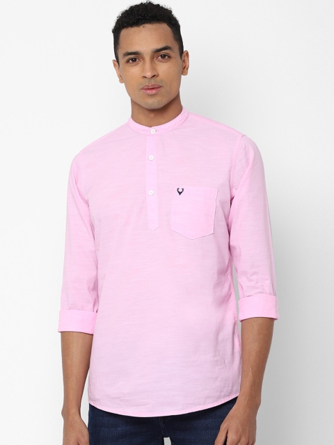 

Solly Jeans Co. Men Pink Solid Casual Shirt