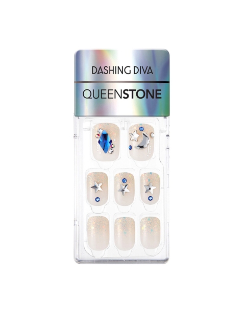 

Dashing Diva Pink & Blue Sky Show Magic Press Artificial Nails Sky Show