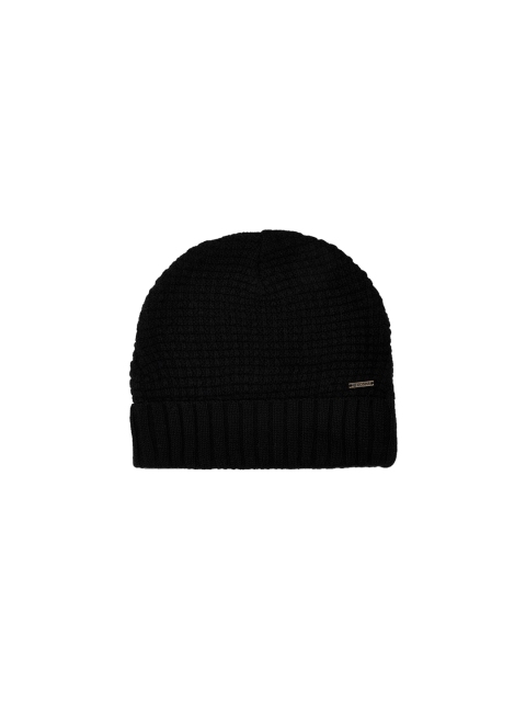 

Kosha Women Black Self Design Beanie